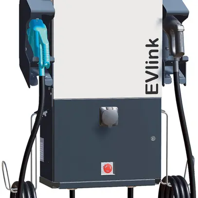 Ladestation EVlink EVD1S24THB2 24kW Mode4 Combo2/CHAdeMO Kabel 3.25m, RFID 