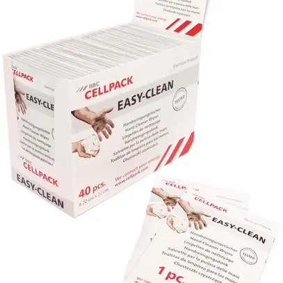 Lingettes pour le nettoyage des mains Cellpack EASY-CLEAN 