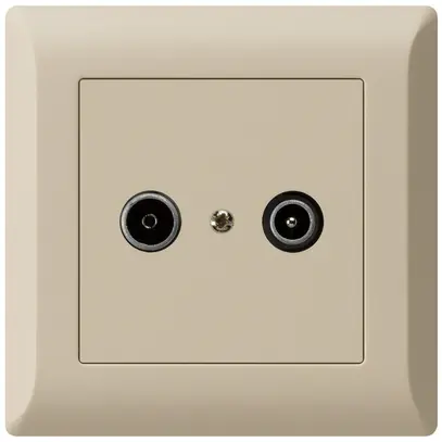 Prise de passage ENC kallysto.line R/TV 19dB beige 