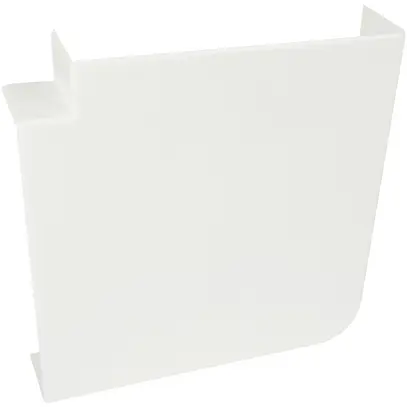 Angle plat HF 90° 190×50mm matière synthétique blanc IP3X 