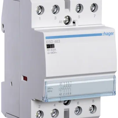 Contattore AMD Hager 24VAC 4 chiusura 0 apertura 63A 3UM 