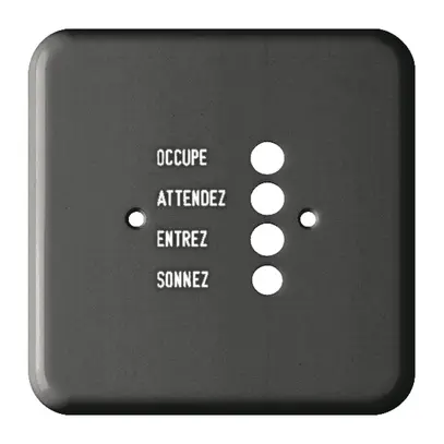 Plaque de recouvrement FH I pour 962764250 noir 