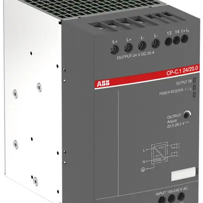 Alimentation à découpage INC ABB CP-C.1 24/20.0-C IN:85…300VUC OUT:24VDC/20A 