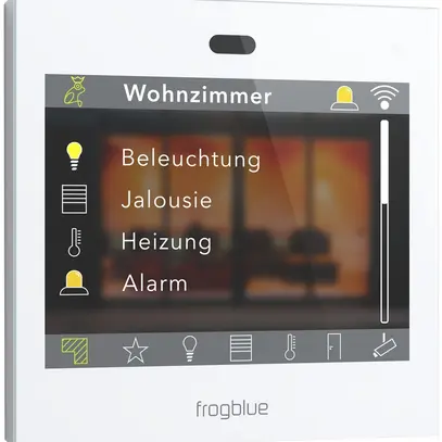 Schermo tattile 3.5" INC frogblue frogDisplay, bluetooth/WLAN, 230V 2 entrate 