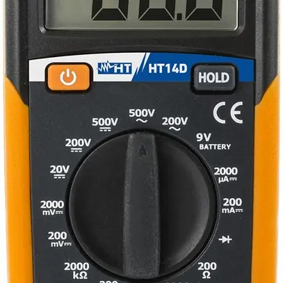 Multimetro digitale Optec 500VACDC 200mA CAT III 300V 