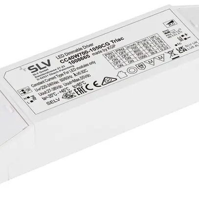 LED-Betriebsgerät SLV 26.6…39.9W 27…38V 700…1050mA DIM 172.3×44×30mm 