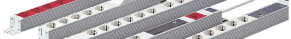 Listello di presa multipla VerticalBox 7×con interruttore 