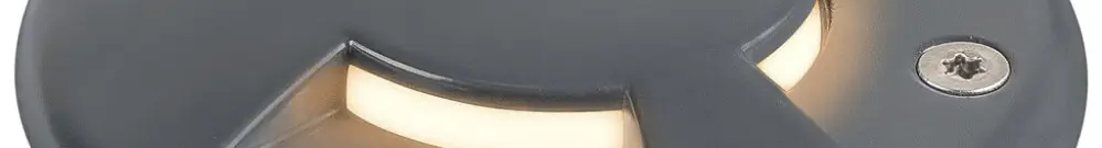 Abdeckung SLV SMALL PLOT 2 Slots Ø103mm Aluminium anthrazit 