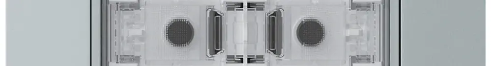 UP-Taster KNX KTR f.6×Tasten 6×Betätigungspunkte LED grau 