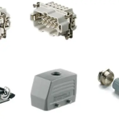 Kit Weidmüller HDC-HE grd.4 10L a vite 500V 16A alluminio M25 