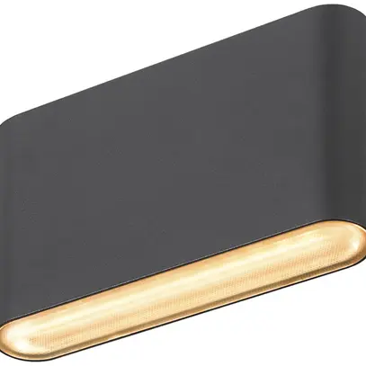 Applique LED SLV OVAL 145.7W 560lm 2700…3000K IP65 31×135mm nero 