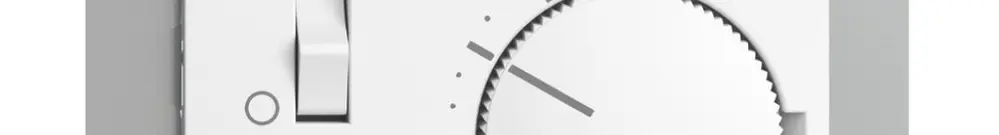 Thermostat d'ambiance ENC EDIZIOdue blanc, avec sonde et câble 