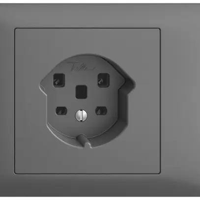 Presa INS EDIZIOdue T25 16A grigio scuro, 53mm, morsetti a vite 