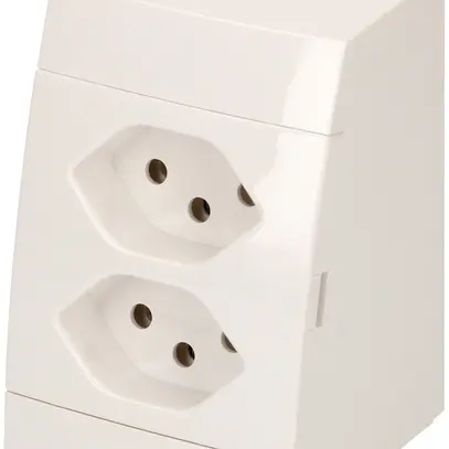 Prise AP MH  2×type 13, blanc 