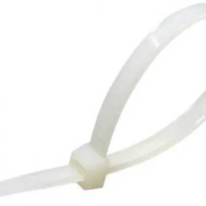 Collier FANTON en nylon 140×3.6mm blanc 