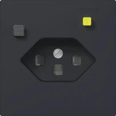 UP-FI-Steckdose SIDUS E T23 30mA, shutter, anthrazit 