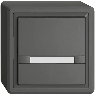 Pulsante KNX RGB AP EDIZIO.liv SNAPFIX® sensore temp.s.LED targ.1× com.2T grs 
