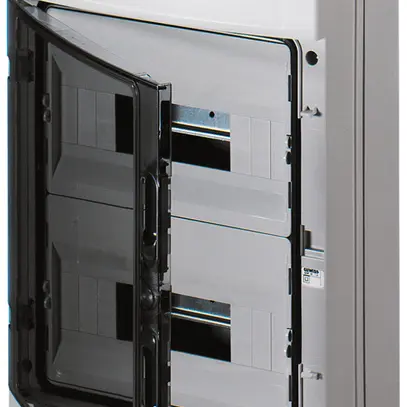 Coffret de distribution AP Gewiss 40 CDm 2 rangées 12UM porte IP65 420×298×140mm 