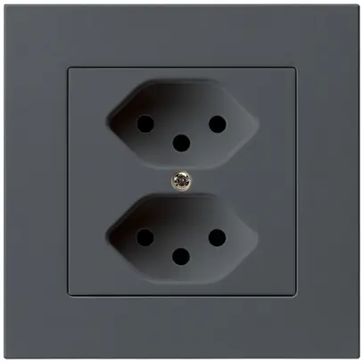 Presa INC kallysto.pro 2×T13 antracite con protezione bambini 