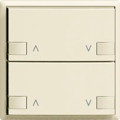 Tasto INC ZEP mot. 2c/2t staz.centr/sec. EDIZIOdue crema 