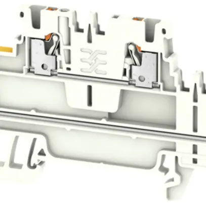 Borne multi-étage Weidmüller A2T PUSH IN 1.5mm² 2 étages beige 