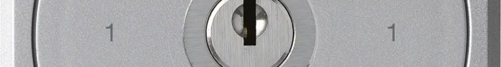 UP-Schlüsselschalter robusto ohne Klappdeckel 0/1P aluminium für Kombination 