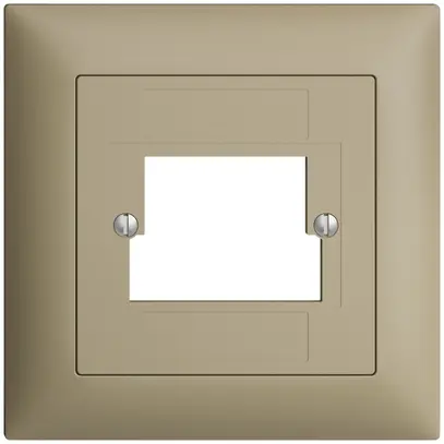 Kit frontale EDIZIOdue sand 88×88mm 2×TT 2×RJ45 