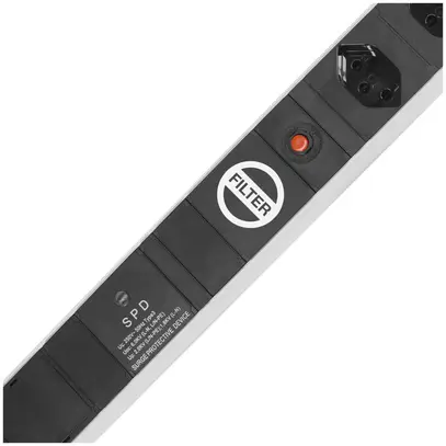 Presa multipla Steffen ALU MODULAR 5×T13 con protezione di sovratensione 3m nero 
