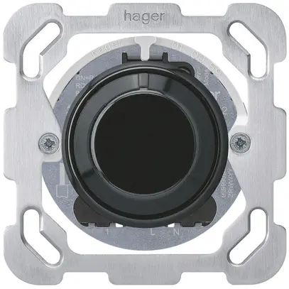 Variateur rotatif universel ENC Hager basico BM 20…400W/VA noir 
