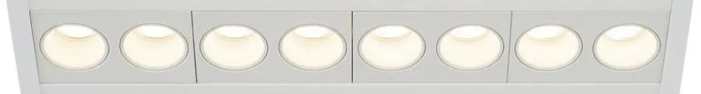 Plafonnier LED INC SLV MILANDOS 8, 16W 1280lm 2700K 45° aluminium blanc 