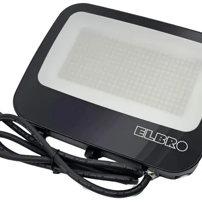 Projecteur LED ELBRO CCT 100W 3000…6000K IP66 120° 225×185mm noir 