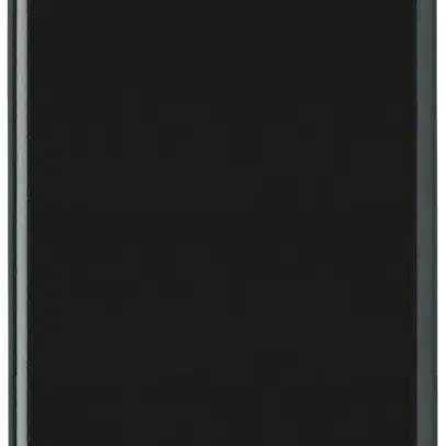 Plaque de recouvrement basico 2×1 4 trous de fixation noir 