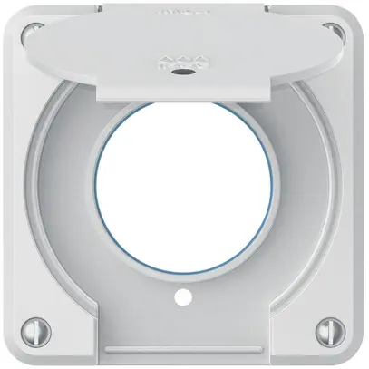 Partie supérieure robusto pour prise IP55 avec joint rond & lentille blanc 