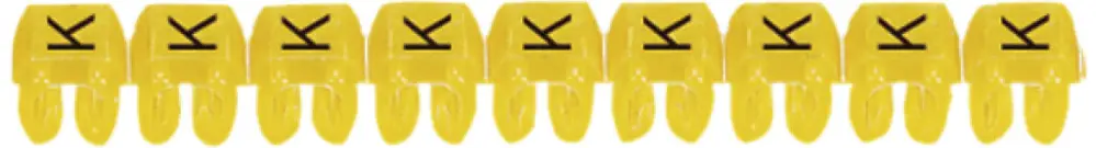 Kennzeichnungsring Legrand CAB 3, für 0.5…1.5mm² Aufdruck: 'K', gelb 