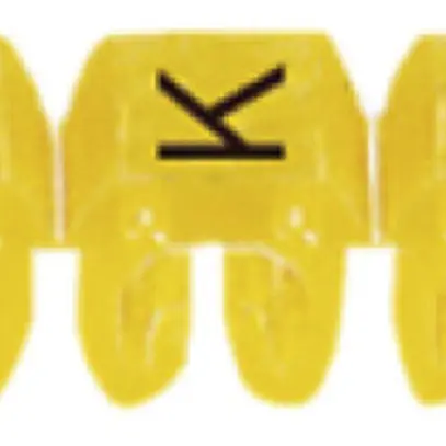 Anello-riferimento Legrand CAB 3, per 0.5…1.5mm² stampa: 'K', giallo 