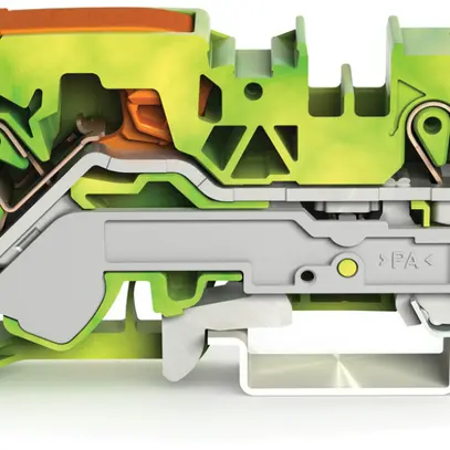 Morsetto di protezione WAGO TOPJOB-S 16mm² 2L verde/giallo serie 2116 