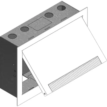 Scatola di muro bianco 250×180×85mm Woertz 
