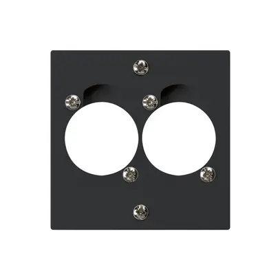 UP-Montageset für 2 XLR schwarz kallysto 