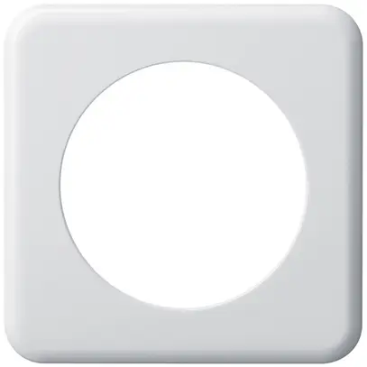 Placca di copertura basico 1×1 58mm bianco 