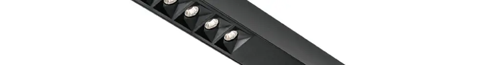 Plafonnier LED SG Lineal surface Cubic 18W 2300lm 840 DALI 841mm noir 