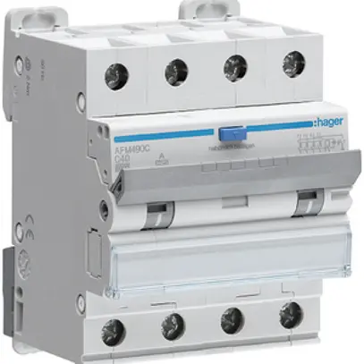 FI/LS-Schalter Hager RCBO 4P Charakteristik C 40A 0.3A Typ A 4TE 