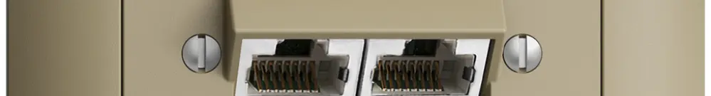 Presa INC 2×RJ45/s 8P sep. EDIZIOdue sand ITplus 