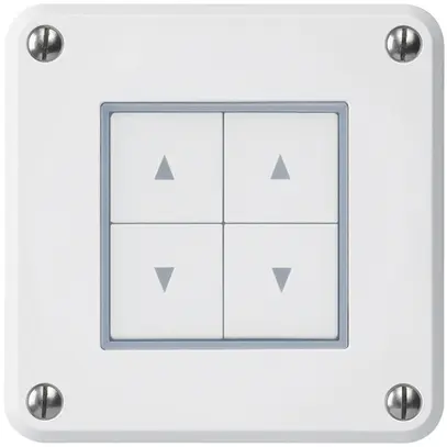 Interrupteur pour stores ENC robusto IP55 blanc avec 4 touches de fonction combi 