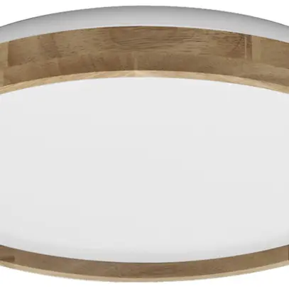 Plafonnier LED LEDVANCE Orbis Alison 24W 1500lm 830 Ø395×70mm bois 