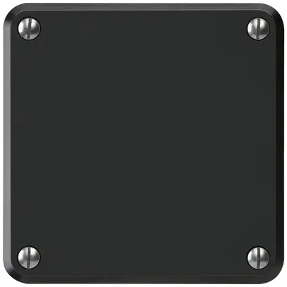Obturateur ENC robusto IP55 noir avec plaque de montage 