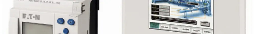Pack de démarrage 2 Eaton XV100 easyE4 DC, incl. touch-panel, switch, logiciel 