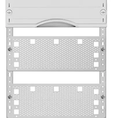 Panello Media ABB, con 3 file DIN, altezza 3, 7 file per distributore vuoto 