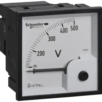 Voltmètre analogique 0…500V 72×72 