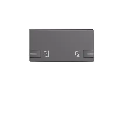 Bottone EDIZIOdue zeptrionAIR scena S1/S2 con LED grigio scuro 