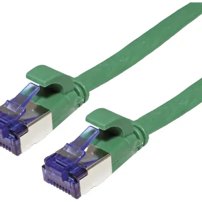 Câble patch RJ45 VALUE cat.6A U/FTP AWG32 PVC plat vert 1m 